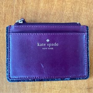 Kate Spade Deep Plum Seton Drive Cardholder Wallet